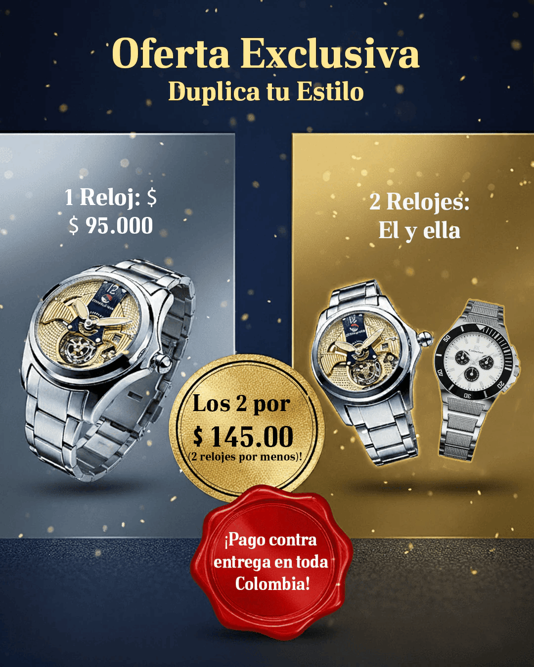RELOJ SPECIAL ONE CUPULA METAL HOMBRE