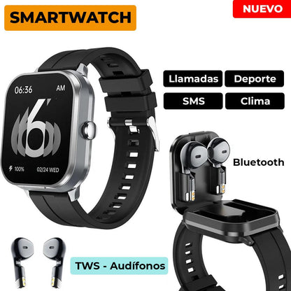 D8Pro Smartwatch con audífonos incorporados. - RELOJES MEDELLIN