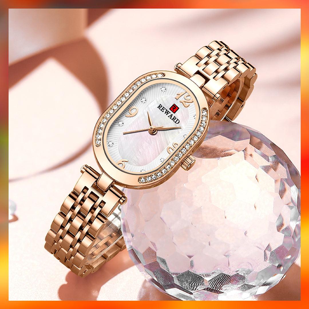 RELOJ REWARD RD21058L DE LUJO METÁLICO DAMA - RELOJES MEDELLIN