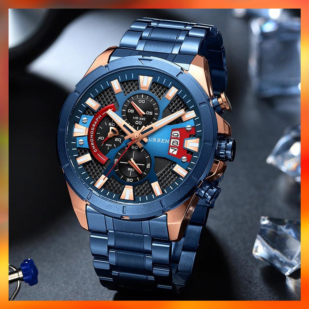 RELOJ CURREN 8401 METÁLICO HOMBRE - RELOJES MEDELLIN