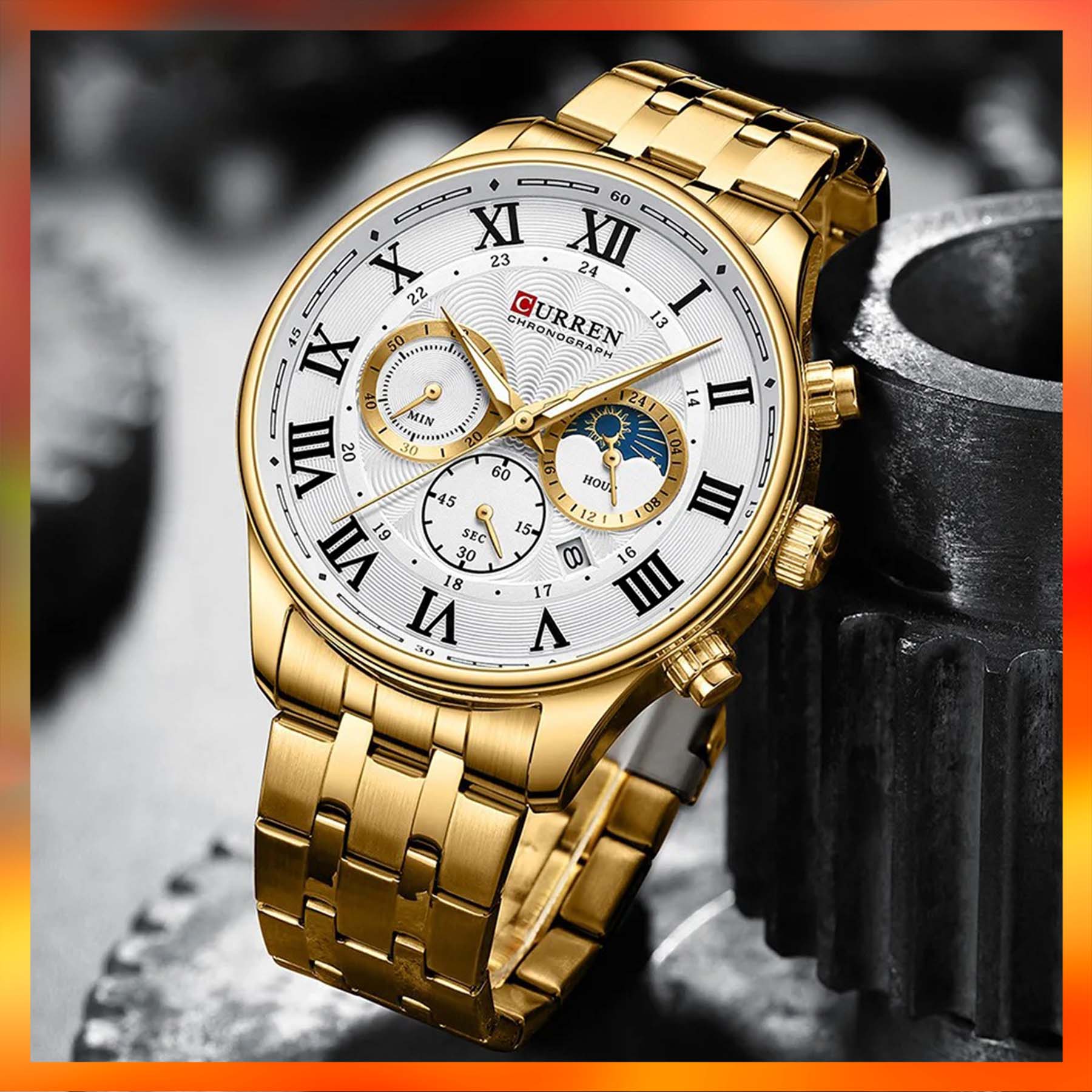 RELOJ CURREN 8427 METÁLICO PARA HOMBRE