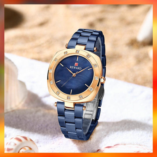 RELOJ REWARD RD21054L PIEDRAS METÁLICO DAMA - RELOJES MEDELLIN