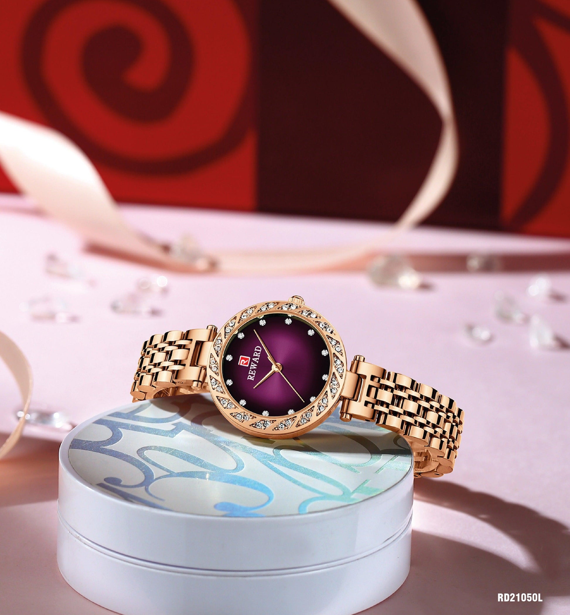 RELOJ REWARD RD21050L DE LUJO METÁLICO DAMA - RELOJES MEDELLIN