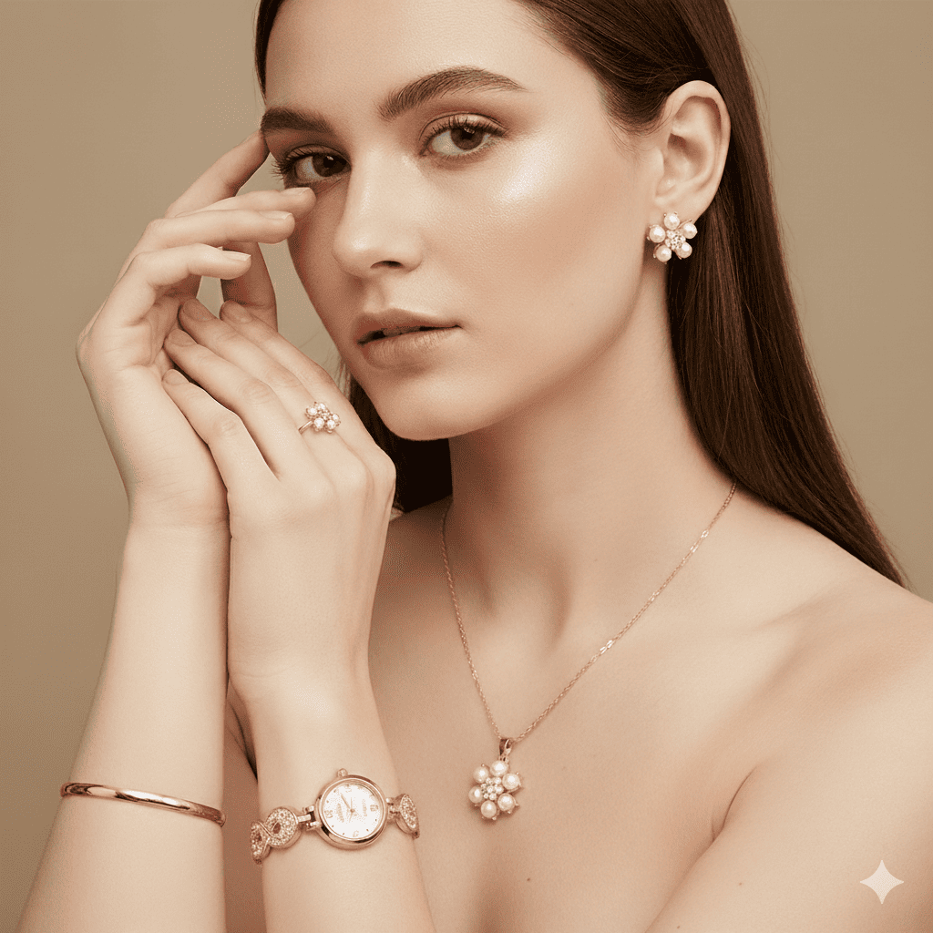 SET RELOJ LUXUR ACCESORIOS + ESTUCHE DAMA - RELOJES MEDELLIN