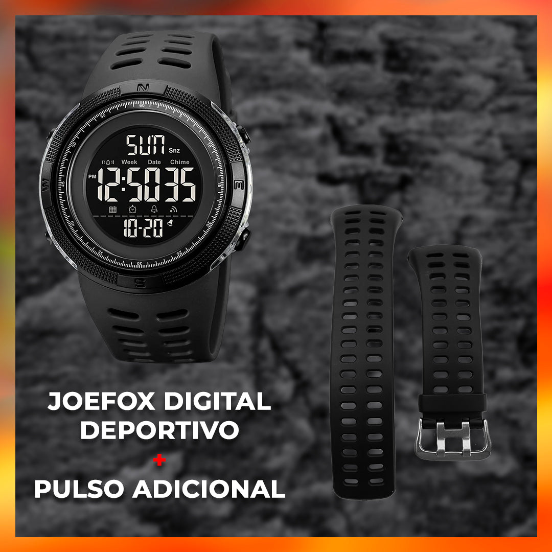 RELOJ JOEFOX JX2070 GOMA + PULSO ADICIONAL HOMBRE