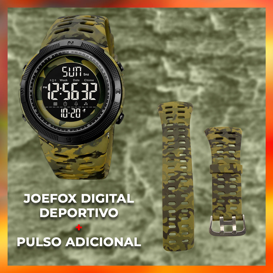 RELOJ JOEFOX JX2070 GOMA + PULSO ADICIONAL HOMBRE