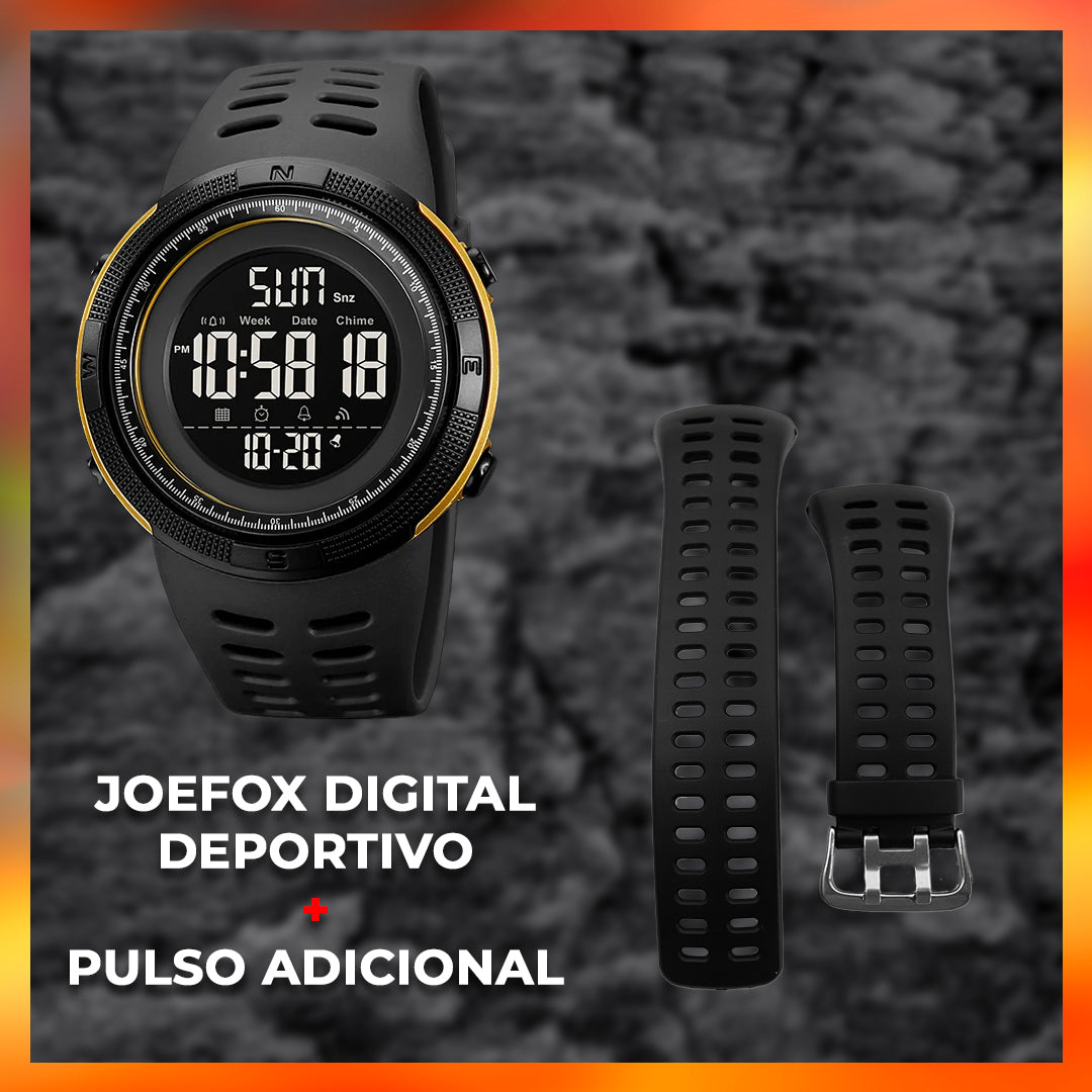 RELOJ JOEFOX JX2070 GOMA + PULSO ADICIONAL HOMBRE