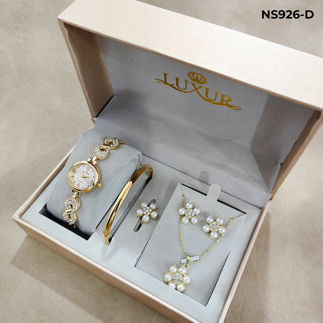 SET RELOJ LUXUR ACCESORIOS + ESTUCHE DAMA - RELOJES MEDELLIN