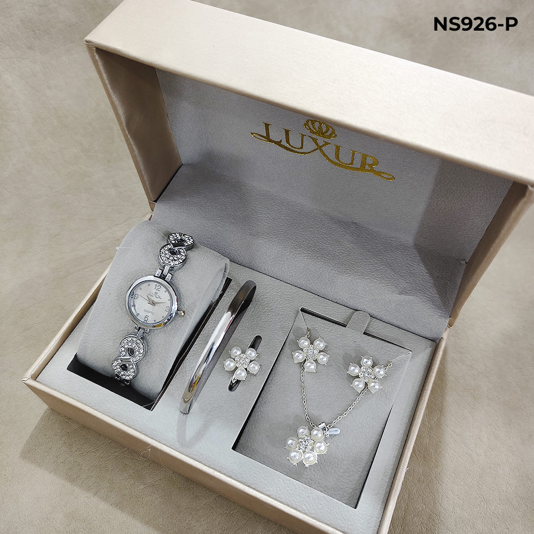 SET RELOJ LUXUR ACCESORIOS + ESTUCHE DAMA - RELOJES MEDELLIN