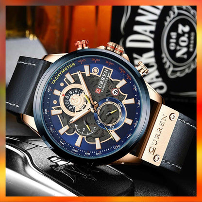 RELOJ CURREN 8380 CUERO PARA HOMBRE - RELOJES MEDELLIN
