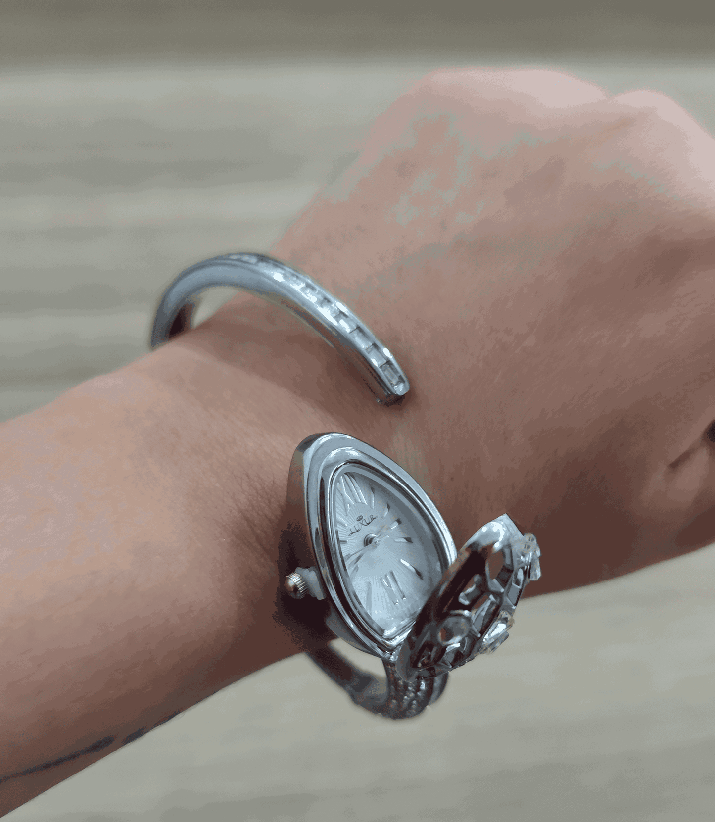 RELOJ LUXUR ARO SERPIENTE PIEDRA METAL DAMA - RELOJES MEDELLIN