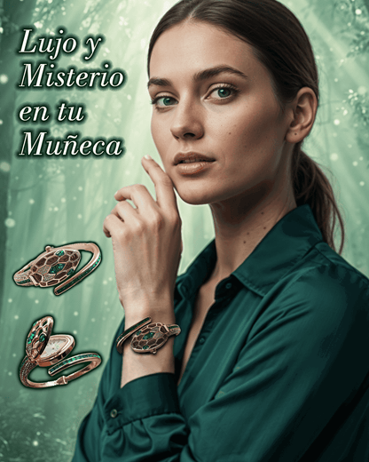 RELOJ LUXUR ARO SERPIENTE PIEDRA METAL DAMA - RELOJES MEDELLIN