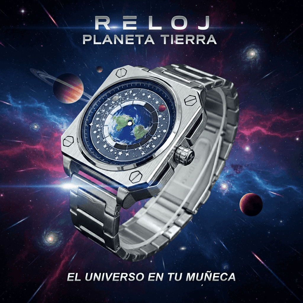 RELOJ PLANETA TIERRA - RELOJES MEDELLIN