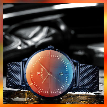 RELOJ REWARD RD62015M VIDRIO TORNASOL MALLA HOMBRE - RELOJES MEDELLIN