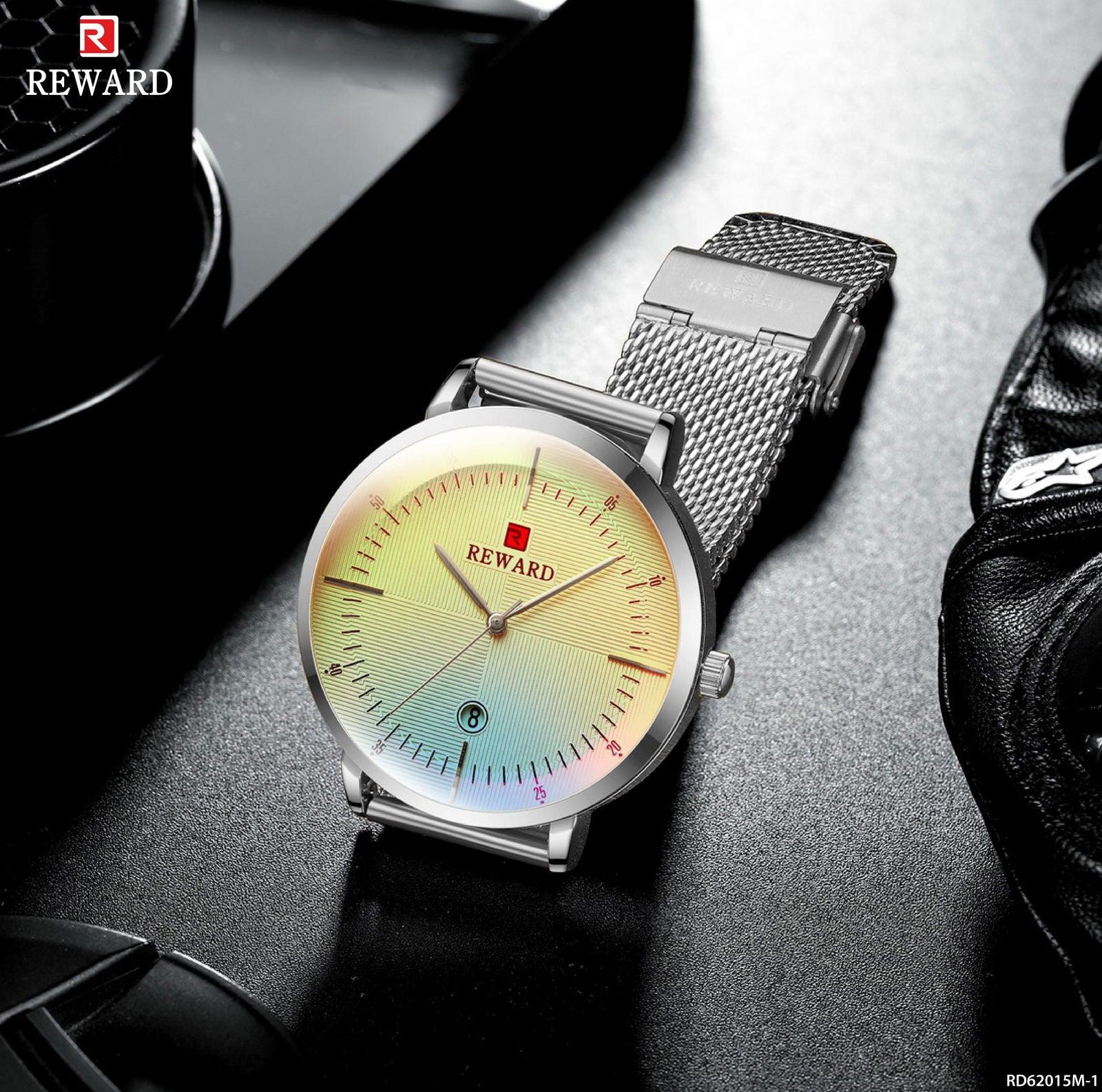 RELOJ REWARD RD62015M VIDRIO TORNASOL MALLA HOMBRE - RELOJES MEDELLIN