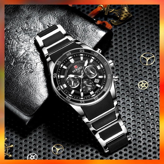 RELOJ REWARD RD81011M NEOPRENO CRONOGRAFO HOMBRE - RELOJES MEDELLIN