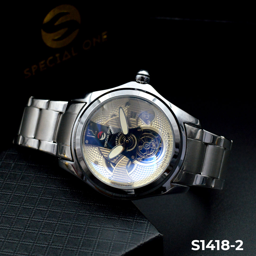 RELOJ SPECIAL ONE CUPULA METAL HOMBRE