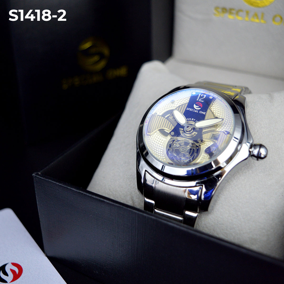 RELOJ SPECIAL ONE CUPULA METAL HOMBRE