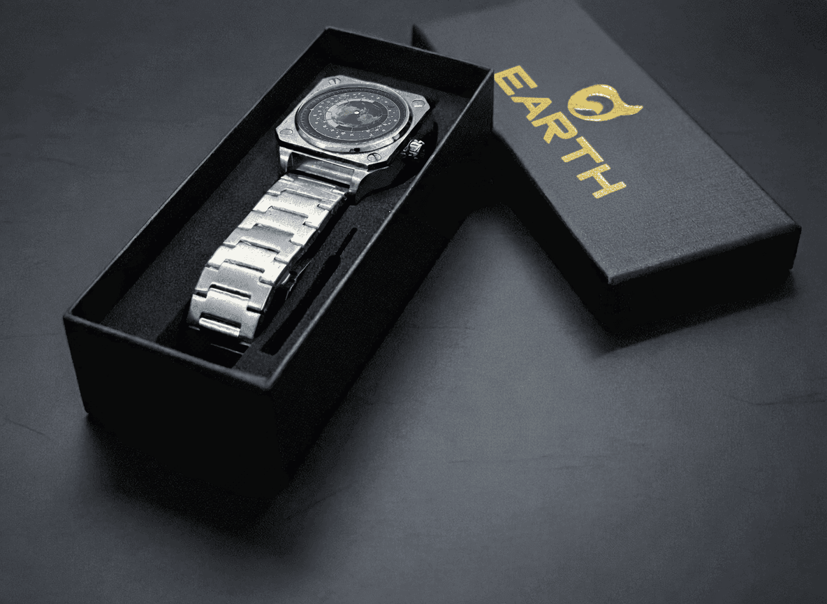 RELOJ PLANETA TIERRA