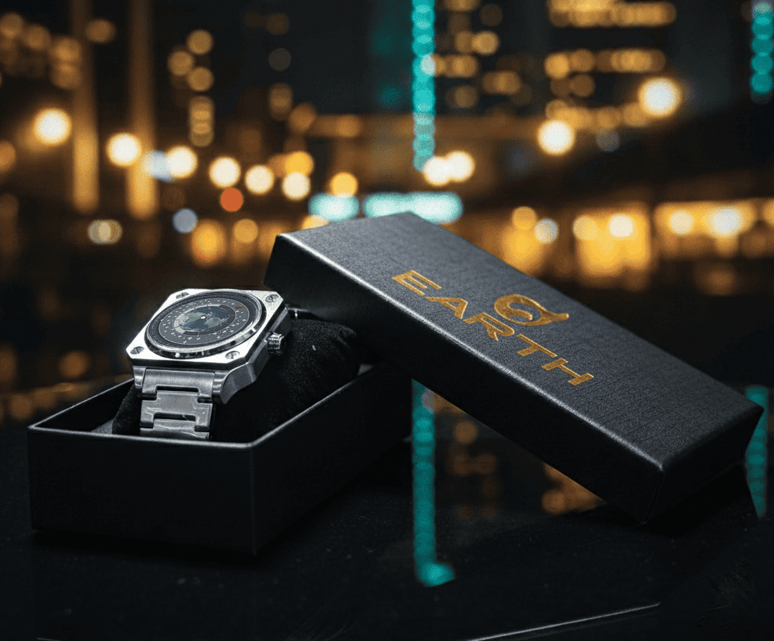 RELOJ PLANETA TIERRA