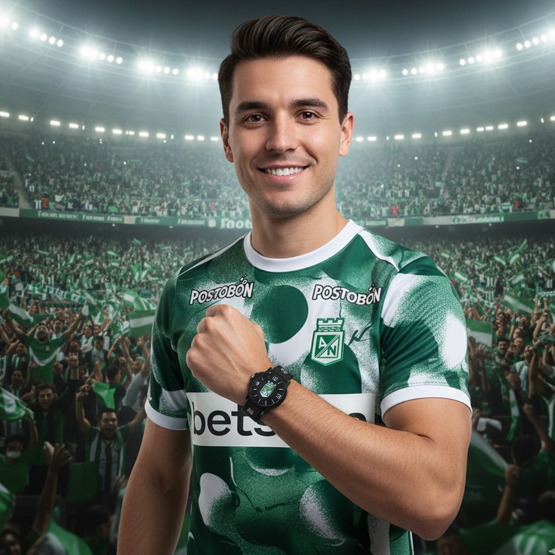 RELOJ ATLETICO NACIONAL DEPORTIVO HOMBRE - RELOJES MEDELLIN