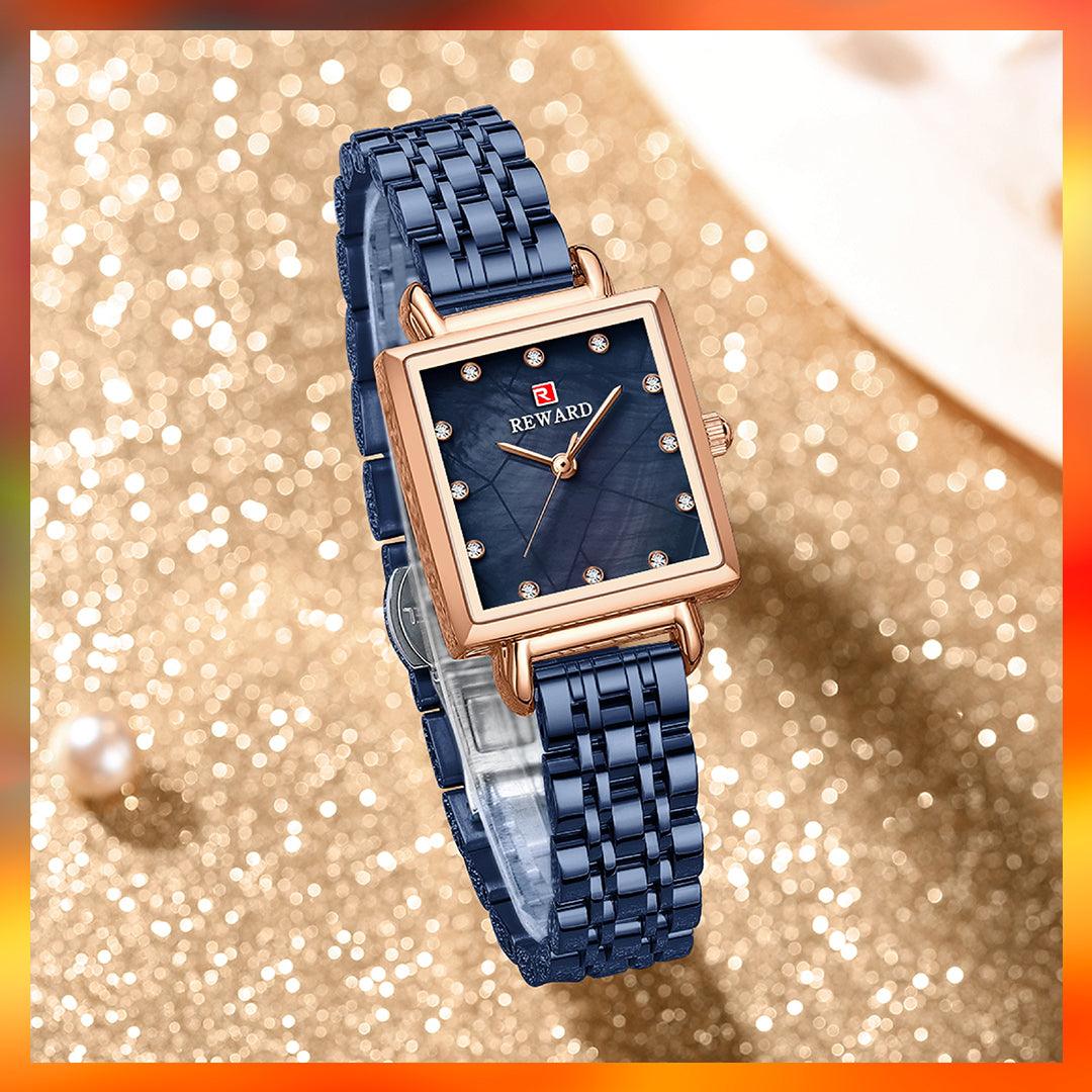 RELOJ REWARD RD21041L CUADRADO METÁL DAMA - RELOJES MEDELLIN