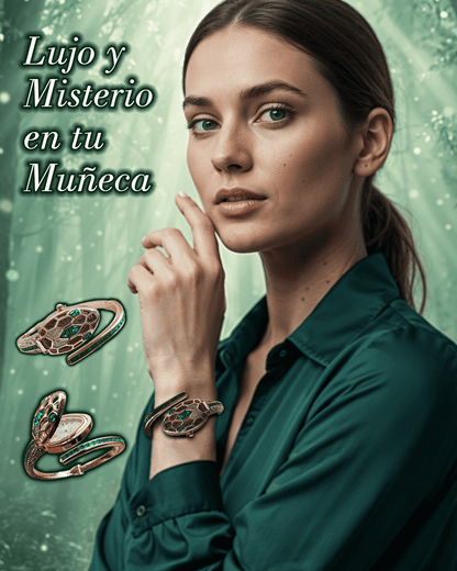 RELOJ LUXUR ARO SERPIENTE PIEDRA METAL DAMA - RELOJES MEDELLIN